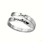 Silver Spiral Heart Ring